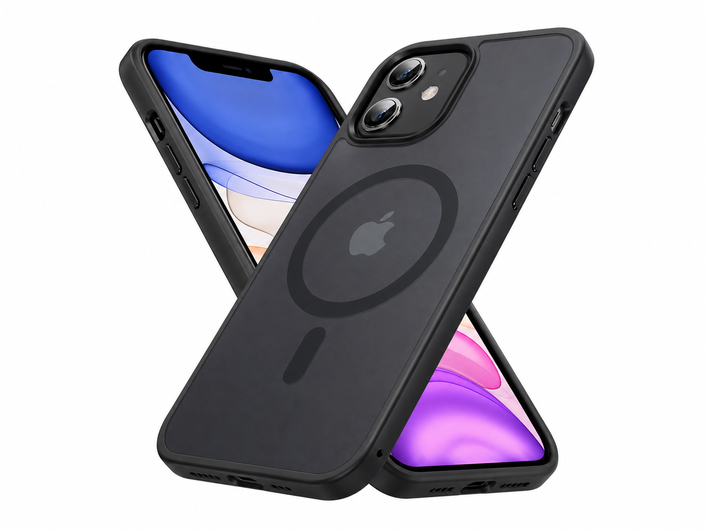 Premium MagSafe Matte Hoesje voor iPhone – Zwart
